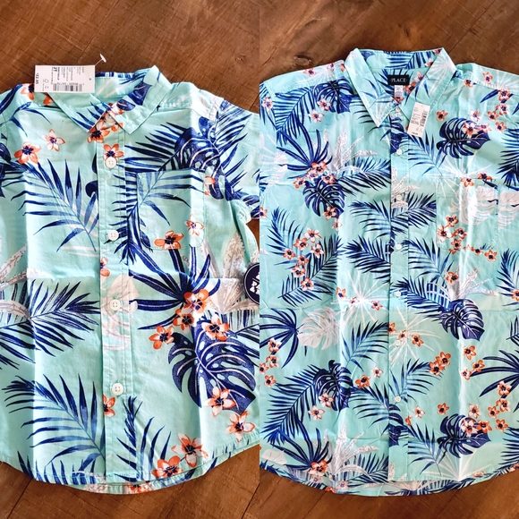 Men's Tropical Print Poplin Shirt - Picture 7 of 7